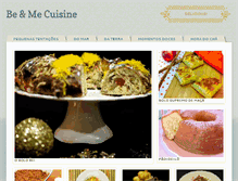 Tablet Screenshot of bemecuisine.com